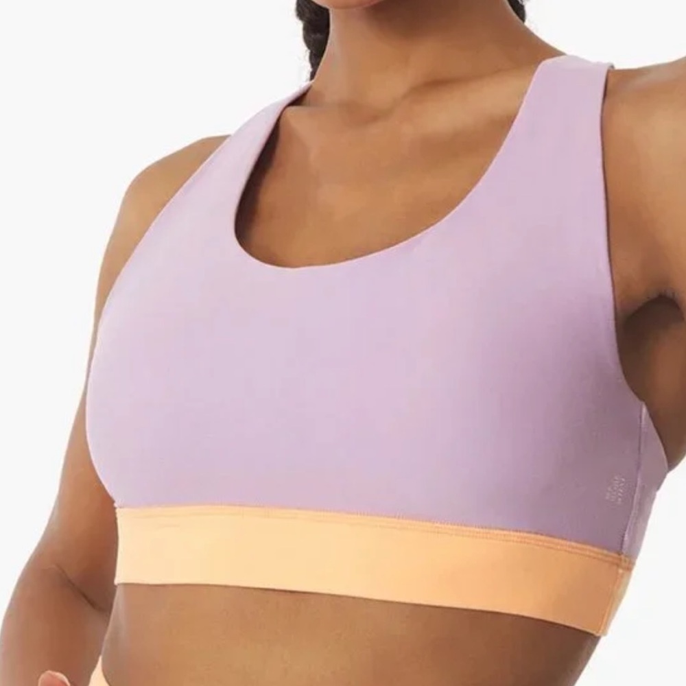 NWT WeWoreWhat Scoop Neck Cross Back Sports Bra